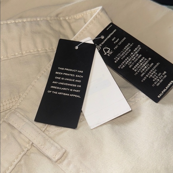 NWT Ralph Lauren Floral High Rise Wide Leg Jeans Painted Floral 16W - Picture 6 of 8